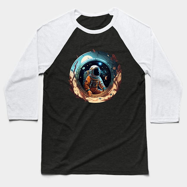 Astronaut Explorer (Starfield Inspired) Baseball T-Shirt by Open World Games